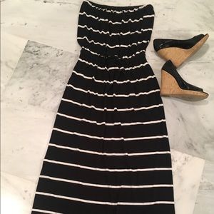 J Crew strapless maxi dress